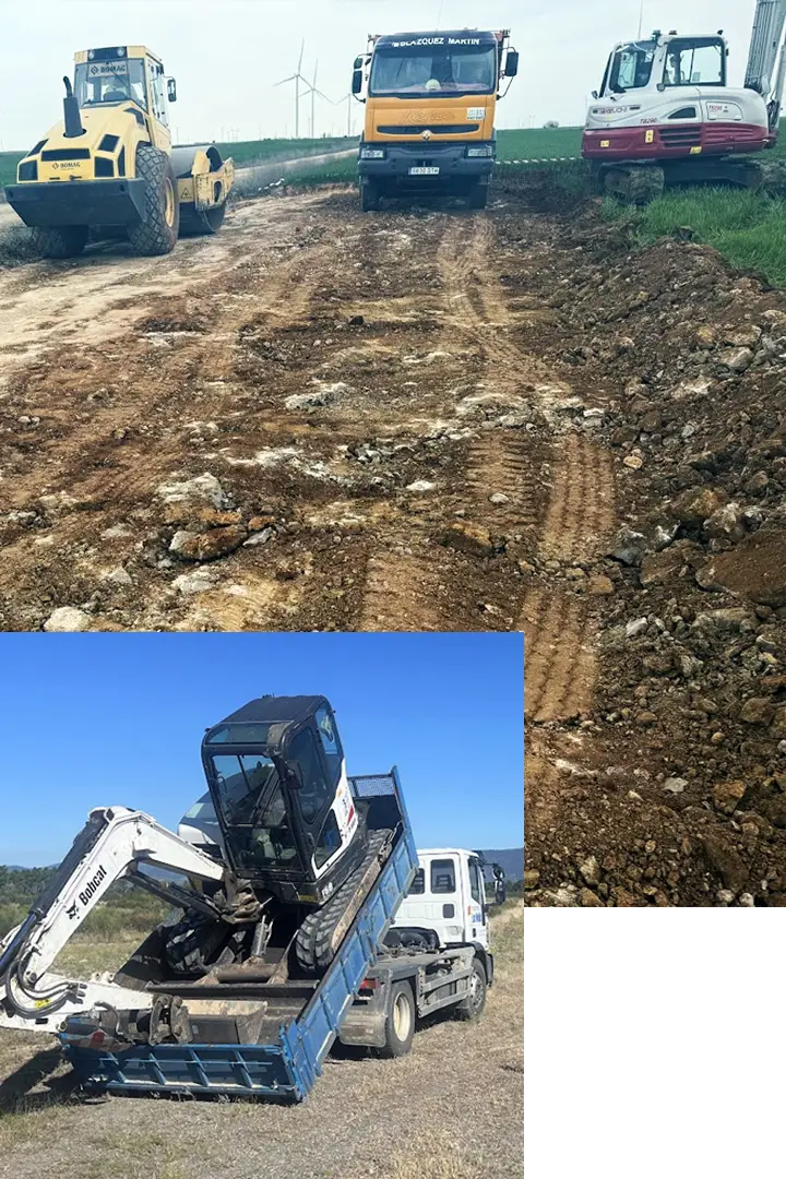 Representación de proyectos de obra civil gestionados por Blázquez Martín.