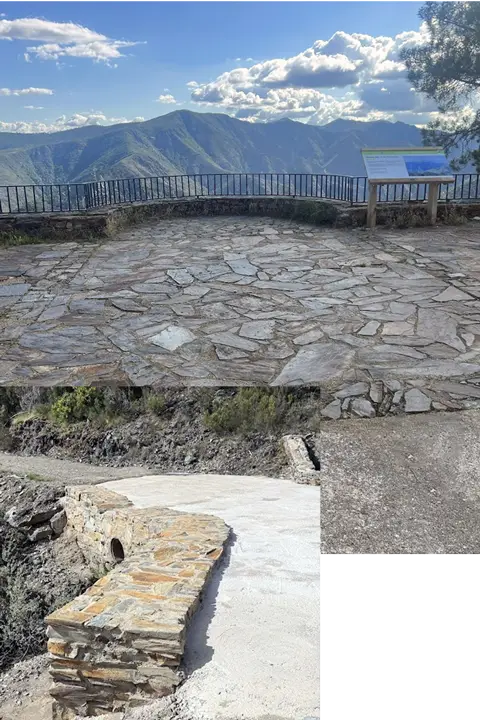Imagen representativa del mirador Puente de Piedra ejecutado por Blázquez Martín.
