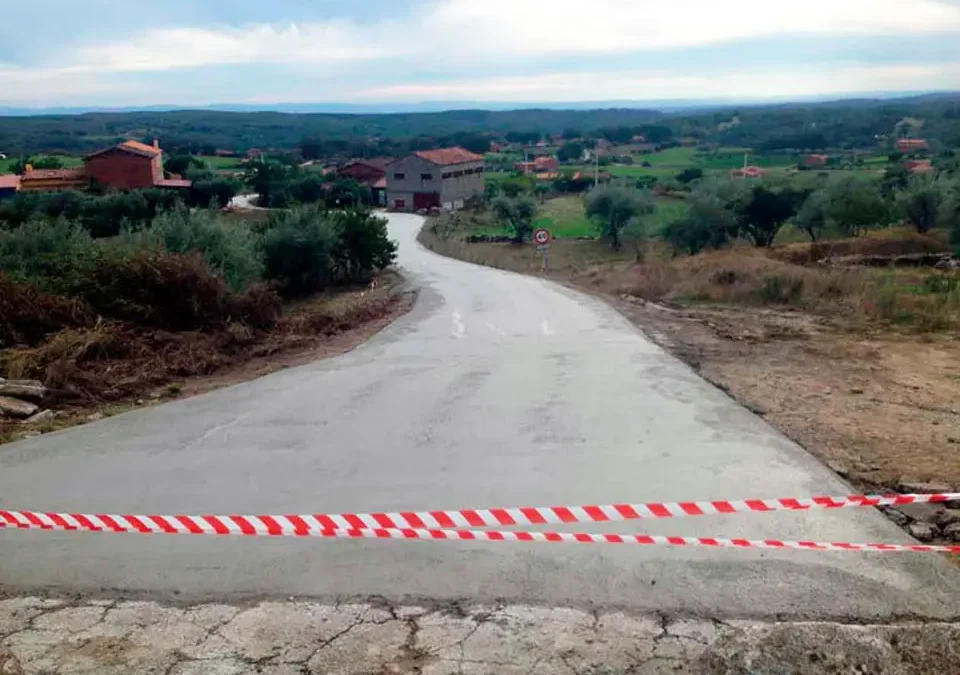 Imagen de obras de acondicionamiento y mejora de zonas regables en Garganta la Olla, Aranda y Jarandilla de la Vera, Cáceres.