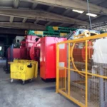 Fotografía de la instalación del sistema de rechazo y gestión de residuos en el Ecoparque de Badajoz.